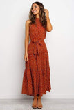 Cinessd - Boho Women Long A-Line Off Shoulder Elegant Sash Maxi Dress Women