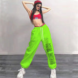 Cinessd Party Outfit New American Trendy Sweatpants Women Fashion Letter Print Long Trousers 2024 Spring Summer Street Vintage Pants for Women