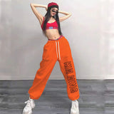 Cinessd Party Outfit New American Trendy Sweatpants Women Fashion Letter Print Long Trousers 2024 Spring Summer Street Vintage Pants for Women