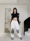 Cinessd Party Outfit 2024 Spring Summer New Women Pants High Waist Drawstring Vintage Hip-hop Long Trousers Y2K Streetwear Women's Pants