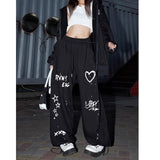 Cinessd Party Outfit Dopamine paper paratrooper pants lady female ins niche loose wide leg drawstring casual long pantspants oversized girl pant