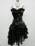 Cinessd-Cyber Monday Christmas party outfits Sexy Sheath Straps Sleeveless Black Short Prom Dress B386