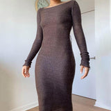 Elegant Sexy Long Sleeve Bodycon Maxi Dresses