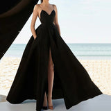 Cinessd - Sexy V Neck Prom Party Dress