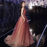 Cinessd - Gradient Sexy Long Dress Sweetheart Prom Dresses