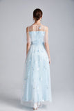 Cinessd - Sexy Tulle Laid Over Appliques Elegant Party Prom Long Maxi Dress