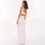 Cinessd - Sexy Hollow Sleeveless Maxi Dress