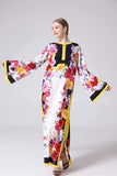 Cinessd - Long Sleeves Loose Design Side Split Fashion Casual Maxi Dresses