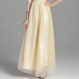 Cinessd - Embroidery Long Sleeves Party Prom Elegant Floral Maxi Fashion Dresses