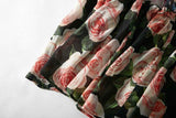 Cinessd - Floral Printed Ruffles Elegant Designer Casual Holiday Maxi Dresses