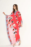 Cinessd - Floral Printed Loose Design Elegant Maxi Dresses