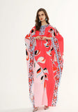 Cinessd - Floral Printed Loose Design Elegant Maxi Dresses