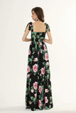 Cinessd - Printed Ruched Ruffles Fashion Designer Party Long Maxi Dresses