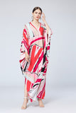 Cinessd - Printed Elegant High Street Split Boho Maxi Dresse