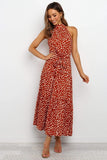 Cinessd - Boho Women Long A-Line Off Shoulder Elegant Sash Maxi Dress Women