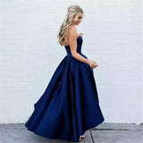 Cinessd - Navy Blue Prom Dress