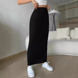 1980s fashion trends Skirt Women's Hip High-Grade Elastic Waist Spring and Autumn French Style Women's Clothing