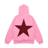 dandy hoodie American Star Print Men's and Women's Hooded Sweater Oversize Couple's Top with Hat Rope