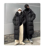 shoes High-End Extended down Jacket Women over the Knee 2024 Thick Loose Couple Men and Women Winter Student Coat