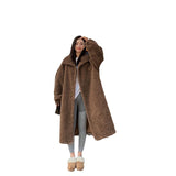 shoes Maillard Small Teddy Wool Stand Collar Coat Long Cashmere Lamb Fur Coat Thickened Loose