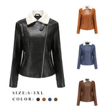 family photo outfits winter Autumn and Winter Fur Leather Coat Women's Fleece-lined Long Sleeve Warm Jacket Casual Size