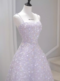 Cinessd-Cyber Monday Christmas party outfits Sexy A Line Sleeveless Pink Floral Long Prom Dress B391
