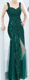 Cinessd - Mermaid Long Prom Gown Gold Evening Dresses