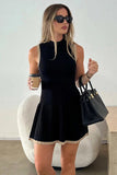 Cinessd Slim Sleeveless Mini Dress