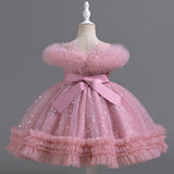 Cinessd Factory 2024 Baby Girl Dress Lovely Summer Baby Sleeveless Dresses For Girls Wedding Graduation Princess Skirt