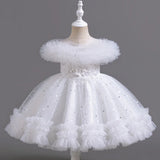 Cinessd Factory 2024 Baby Girl Dress Lovely Summer Baby Sleeveless Dresses For Girls Wedding Graduation Princess Skirt