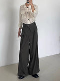 Cinessd HOUZHOU Y2k Baggy Woman Suit Pants High Shot Harajuku Japanese Style Vintage Korean Fashion Office Ladies Classic Loose Trousers