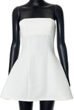 Cinessd Strapless High Waist Mini Dress