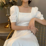 Short Sleeve Elegant Party Dress Woman Clothing Fashion Summer Vintage White Black Red Evening Prom Long Dresses for Women 2024