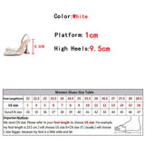 Cinessd Liyke Fashion Design White Pearl Bowknot Women Pumps Sexy Pointed Toe High Heels Wedding Prom Shoe PVC Transparent Sandal Female