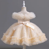 Cinessd Factory 2024 Baby Girl Dress Lovely Summer Baby Sleeveless Dresses For Girls Wedding Graduation Princess Skirt