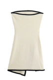 Cinessd Strapless Sleeveless Mini Dress