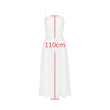 Cinessd  Christmas Gift Outfit  Summer Elegant Dresses for Women 2024 New Arrivals White Long Party Dresses Hollow Out Flare Female Clothing