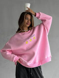 Cinessd Women's Loose Sweatshirt Loose Printing Hoodies Female Fashion Casual Oversized  Autumn Winter Warm Couple Pullovers