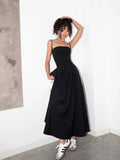 Black New Party Long Dresses Women Basic Tight Stretch Dress Summer 2024 Sleeveless Backless Sexy Sundress Birthday Dresses