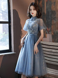 Cinessd - Sexy Lace Prom Dresses  High Neck Party Graduation Dress Robe