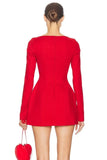 Cinessd Elegant Long Sleeve Bodycon Mini Dress