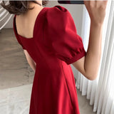 Short Sleeve Elegant Party Dress Woman Clothing Fashion Summer Vintage White Black Red Evening Prom Long Dresses for Women 2024