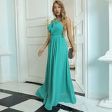 Cinessd - Spaghetti Strap V-neck Flower Prom Dresses