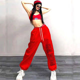 Cinessd Party Outfit New American Trendy Sweatpants Women Fashion Letter Print Long Trousers 2024 Spring Summer Street Vintage Pants for Women