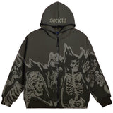 Cinessd party look inspos Big promotion Europe, America, autumn and winter styles for men and women New Y2K hoodie couple long-sleeved skull coat traf sti