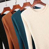 Cinessd - Long Knitted Sweater Dress for Women Casual Winter Sweater Dress