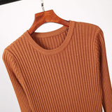 Cinessd - Long Knitted Sweater Dress for Women Casual Winter Sweater Dress