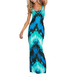 Cinessd - Women Sexy Summer Long Maxi Dress Ladies Sleveless Bodycon Evening Party Dress Summer Beach Holiday Sundress