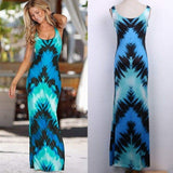 Cinessd - Women Sexy Summer Long Maxi Dress Ladies Sleveless Bodycon Evening Party Dress Summer Beach Holiday Sundress