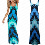 Cinessd - Women Sexy Summer Long Maxi Dress Ladies Sleveless Bodycon Evening Party Dress Summer Beach Holiday Sundress